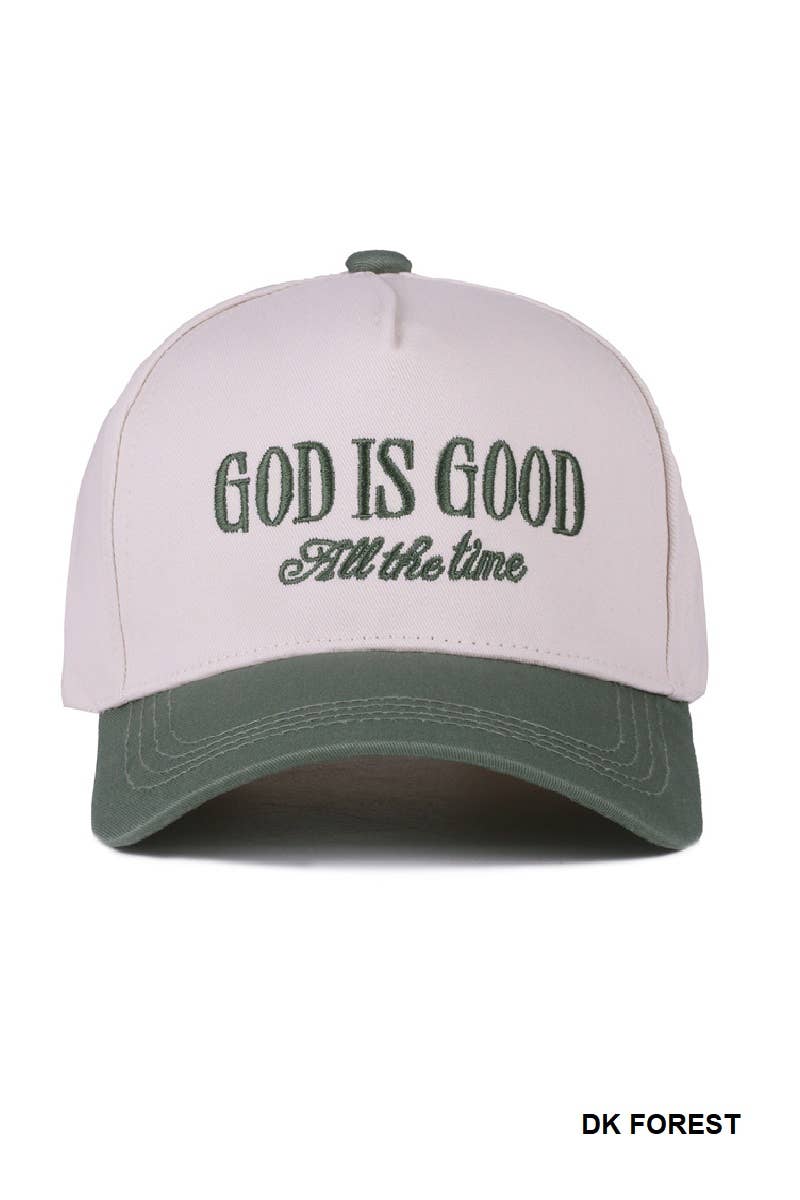 God is Good All the Time Two Tone Trucker Hat