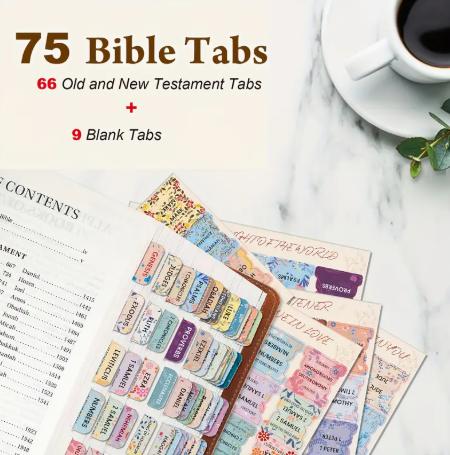 Bible Tabs; Peel-and-Stick