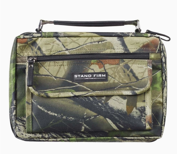 Bible Cover Camouflage Stand Firm 1 Cor 16:13