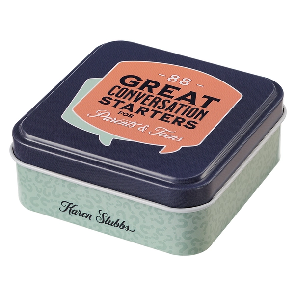 88 Great Conversation Starters-Parents & Teen Cards Tin