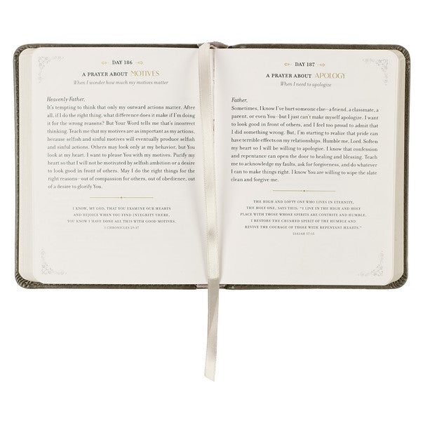 Daily Prayers For Graduates Faux Leather 1 Minute Devotions