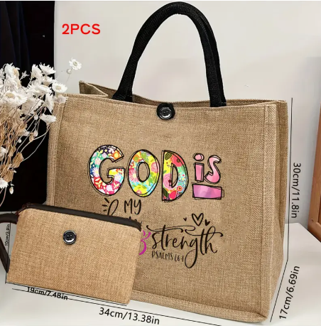 God is My Refuge Tote