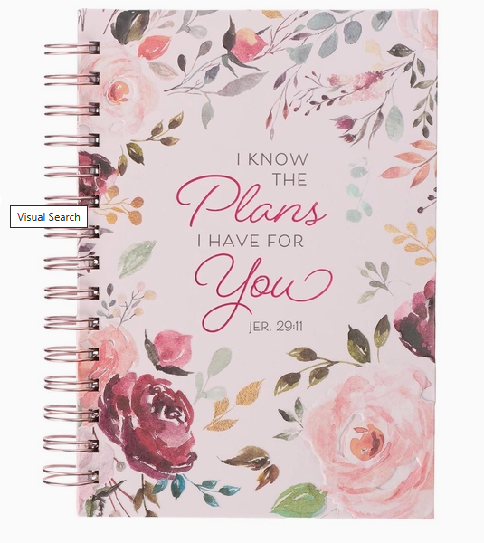 Journal Pink Floral the Plans Jer. 29:11
