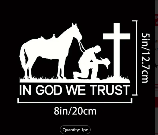 In God We Trust Car Decal