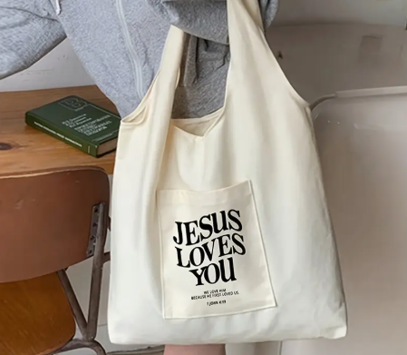 Jesus Loves You Tote Bag
