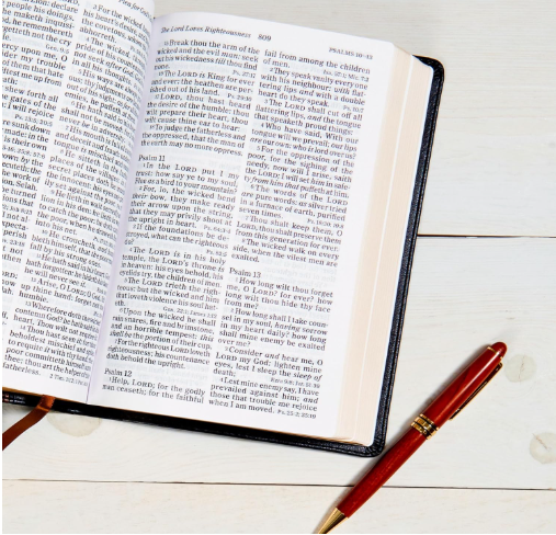 KJV Large Print Bible, Charcoal Leathertouch