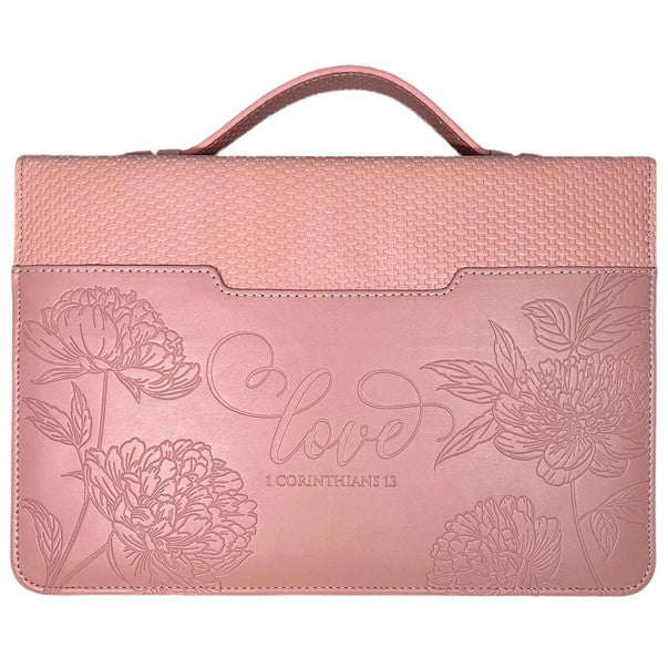 Love Pink Weave Bible Case X-Large