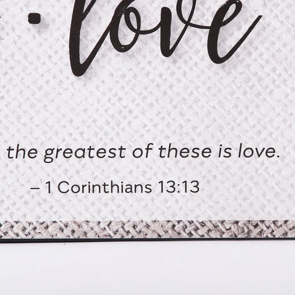 Faith Hope Love Metal Wall Decor