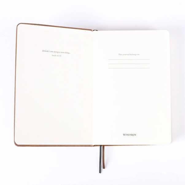 Wineskin Journal - Hard Cover - Tan