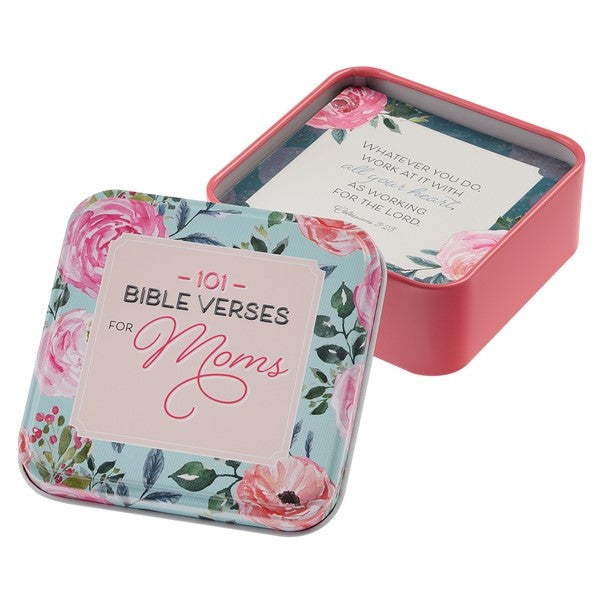 101 Bible Verses For Moms Cards in Tin