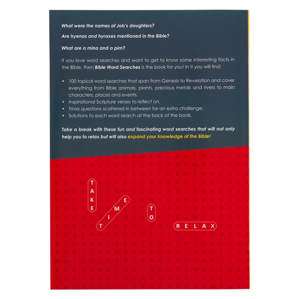 Bible Word Search Booklet