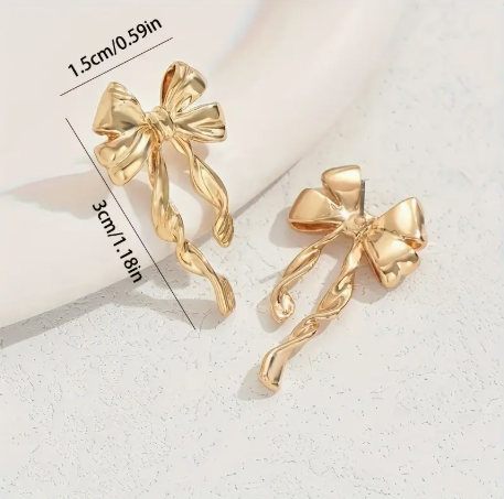 Ribbon Bow Style Earrings