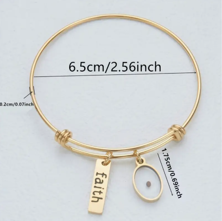 Faith Mustard Seed Bangle Bracelet
