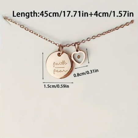 Faith Over Fear Matthew 17:20 Necklace