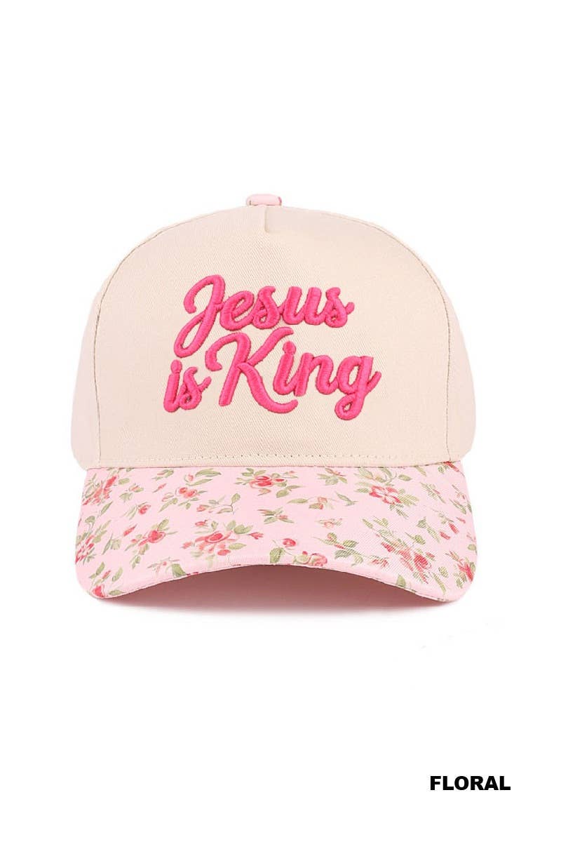 Jesus Is King Two-Tone Cotton Hat