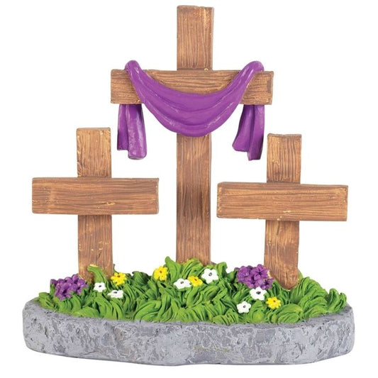 3 Cross Tabletop Resin Figurine