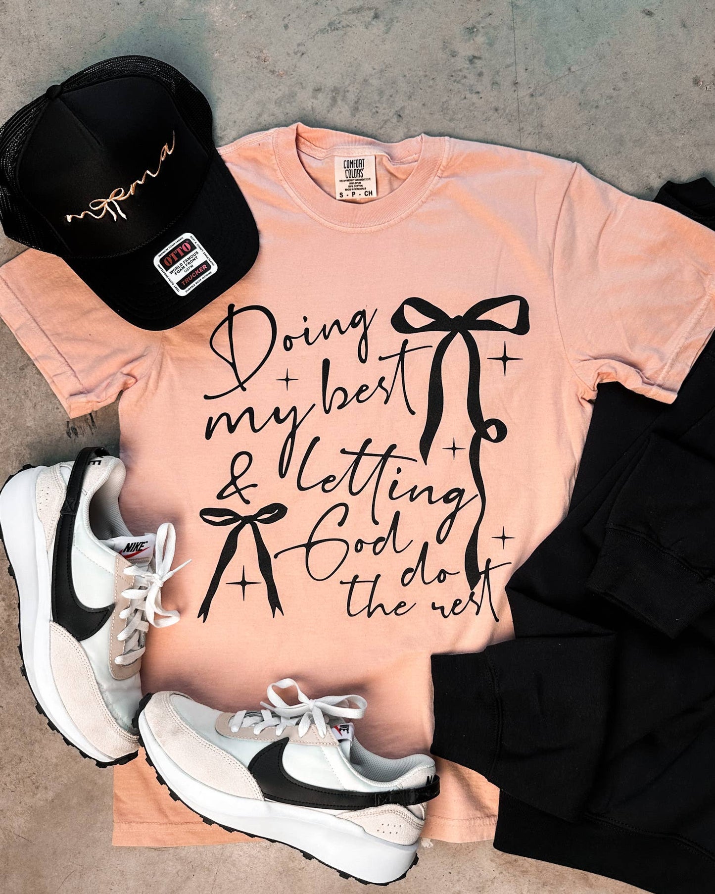 Doing My Best Peach Graphic Tee