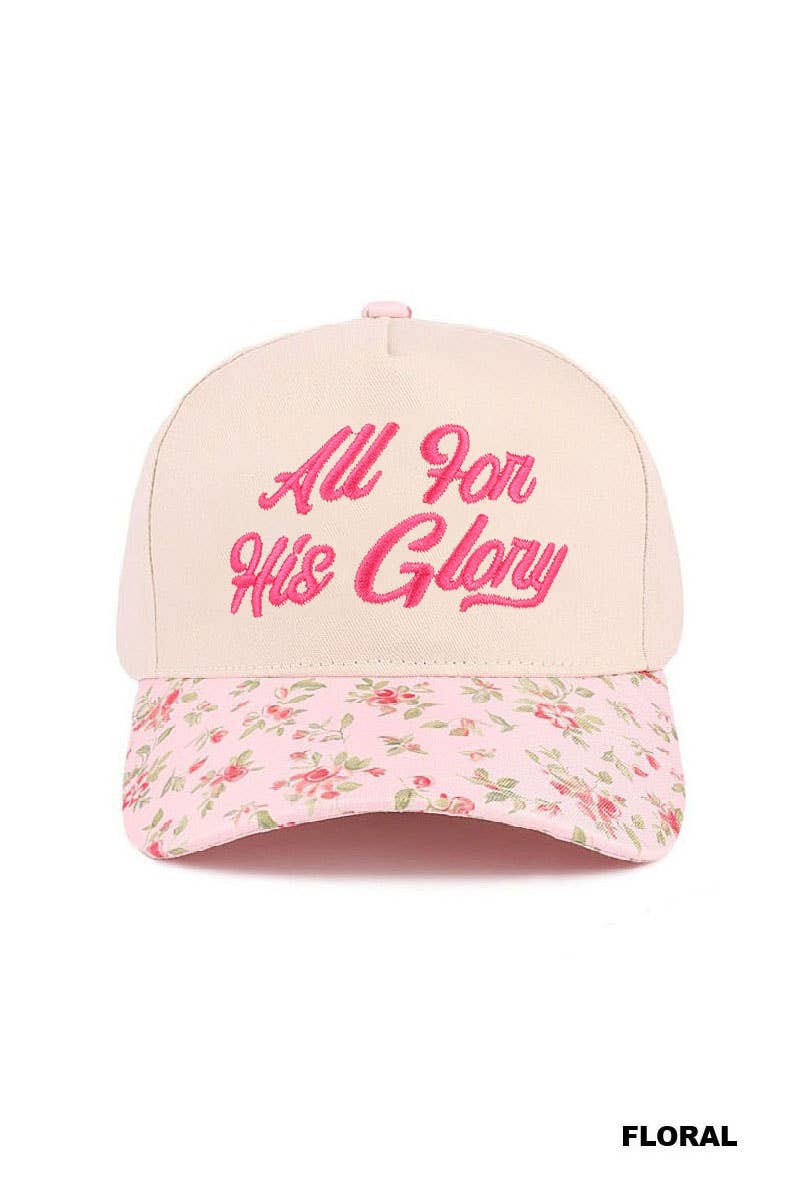 All For His Glory Two Tone Cotton Hat Cap