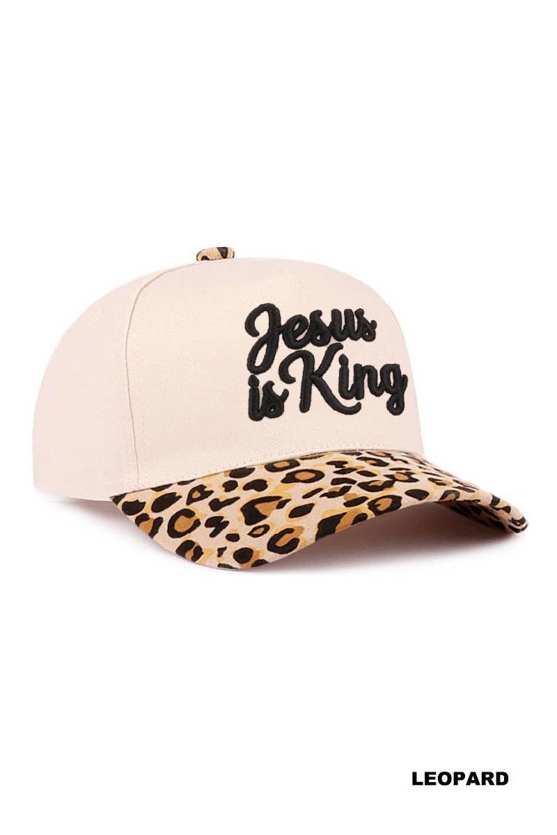 Jesus Is King Two-Tone Cotton Hat