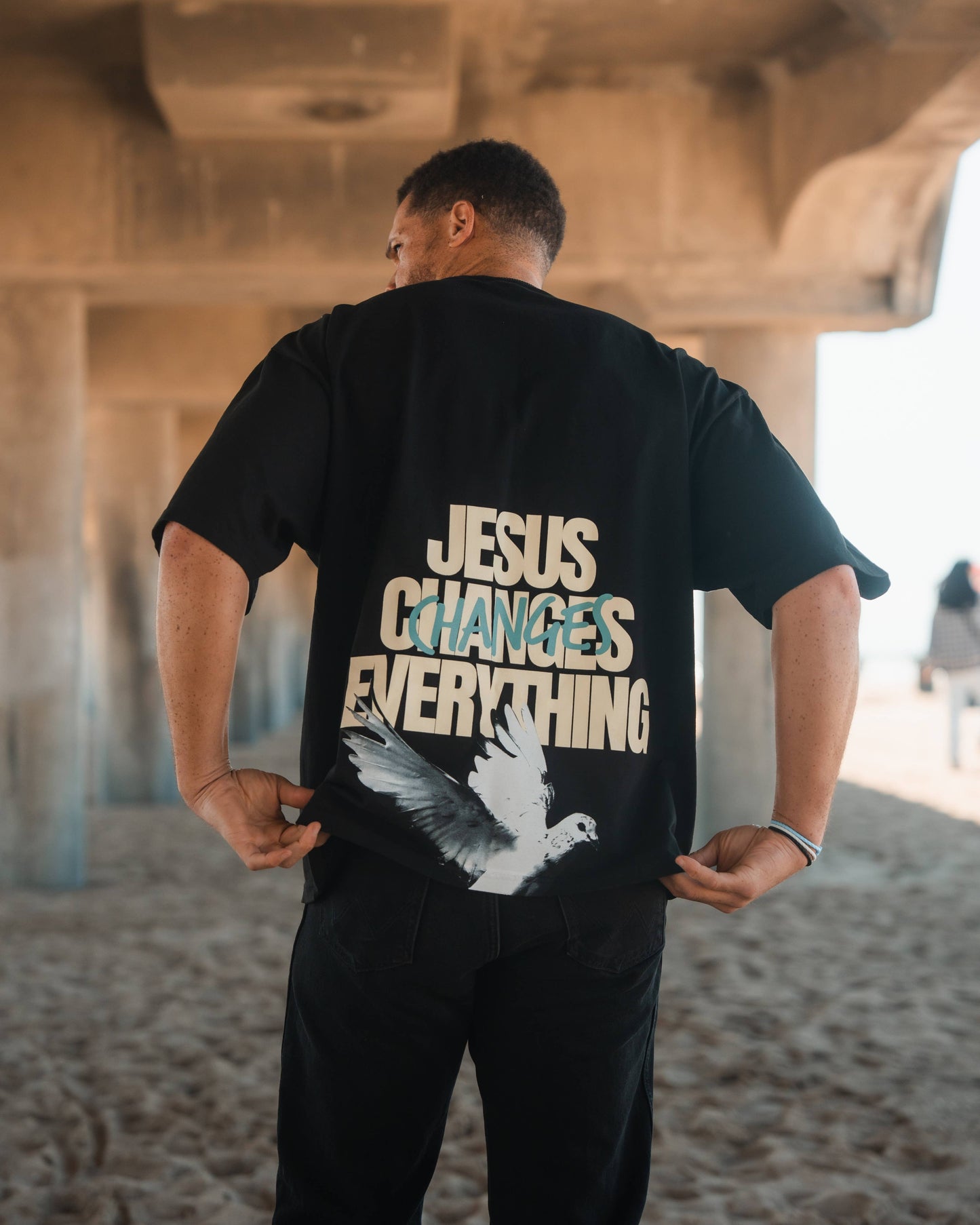 Jesus Changes Everything Heavyweight Oversize Tee