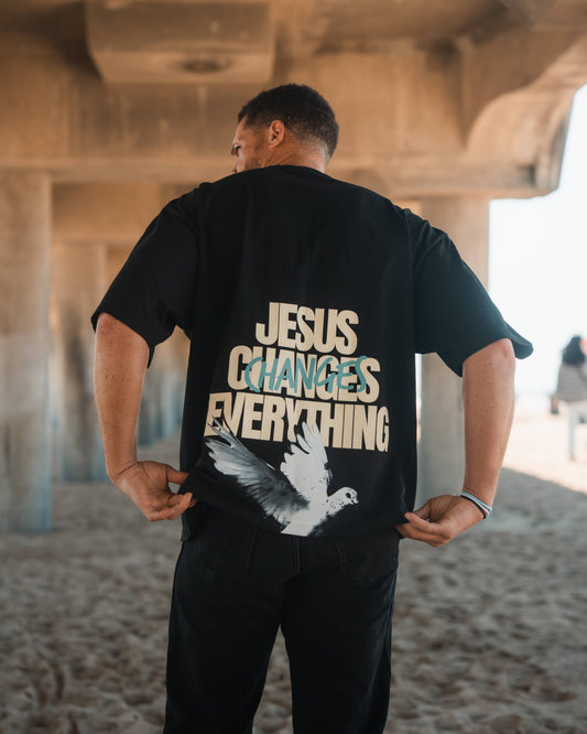 Jesus Changes Everything Heavyweight Oversize Tee