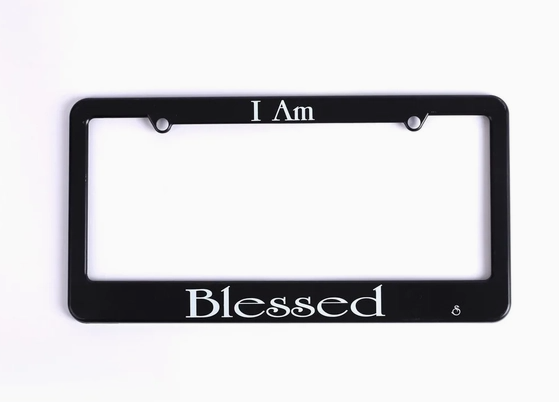 I Am Blessed Auto Tag Frame
