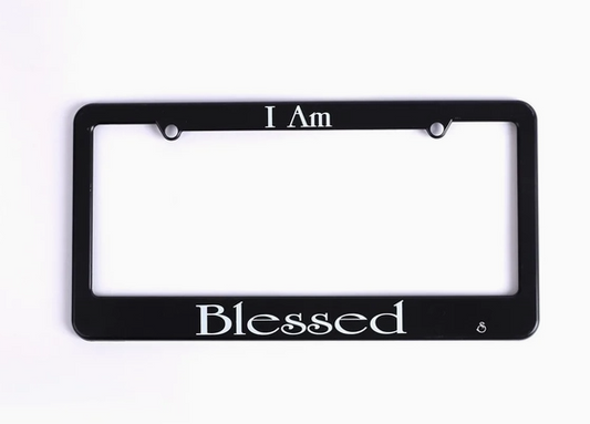 I Am Blessed Auto Tag Frame
