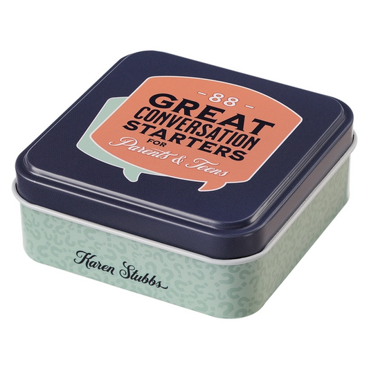 88 Great Conversation Starters-Parents & Teen Cards Tin