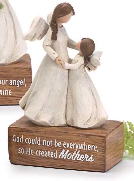 He Created Mothers Angel Figurine