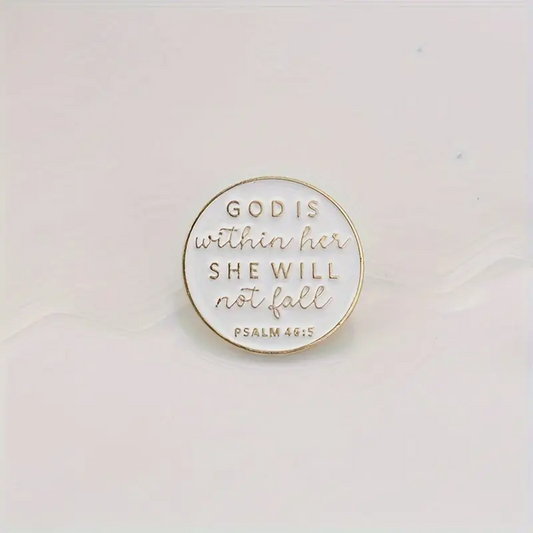 Psalm She will not fall pin