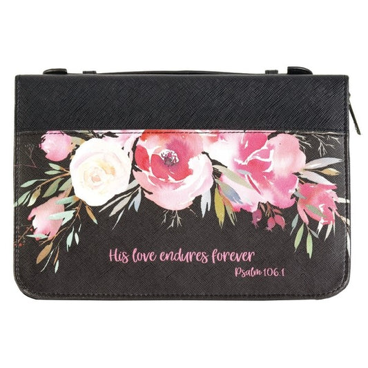 His Love Endures Forever Bible Cover Large