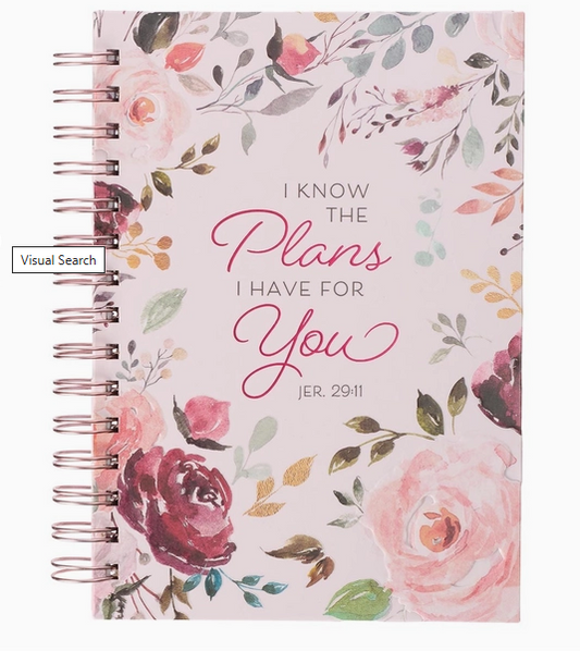 Journal Pink Floral the Plans Jer. 29:11