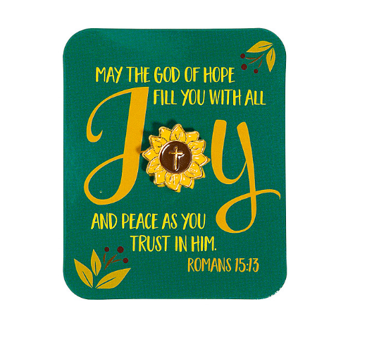 Joy Sunflower pin