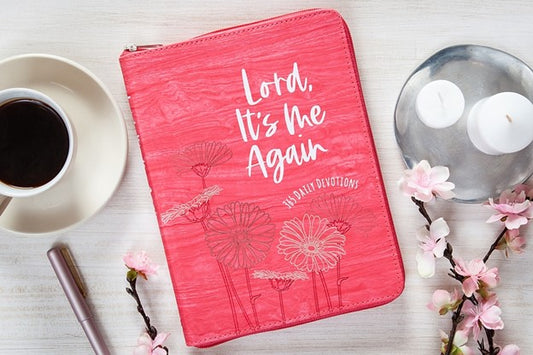 Lord, It's Me Again Zippered Devotional