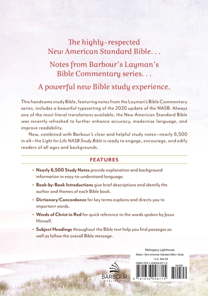 Light For Life Nasb Study Bible (Mahogany Lighthouse)