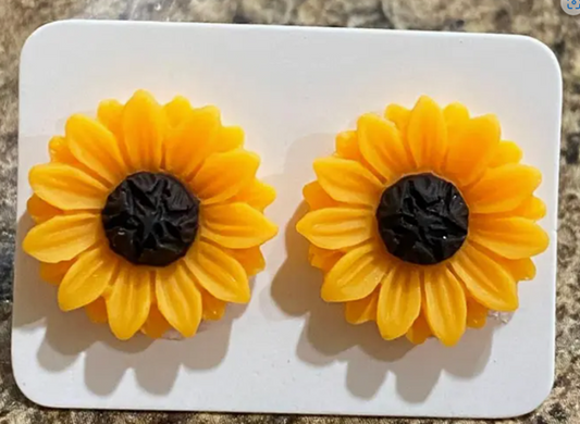 Sunflower earrings