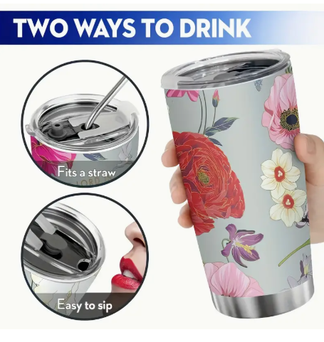 The Lord Is My Strength Ex. 15:2 Ss Tumbler W/Straw