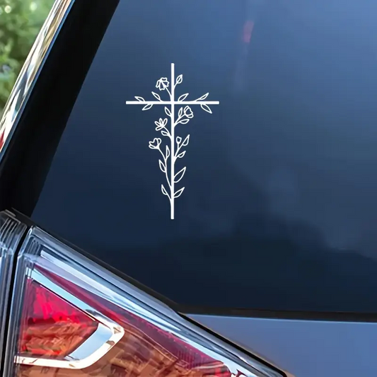 Vinyl Cross Car Decal