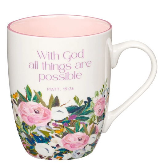 With God Matt. 19:26 Mug