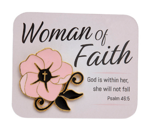 Woman of Faith pin