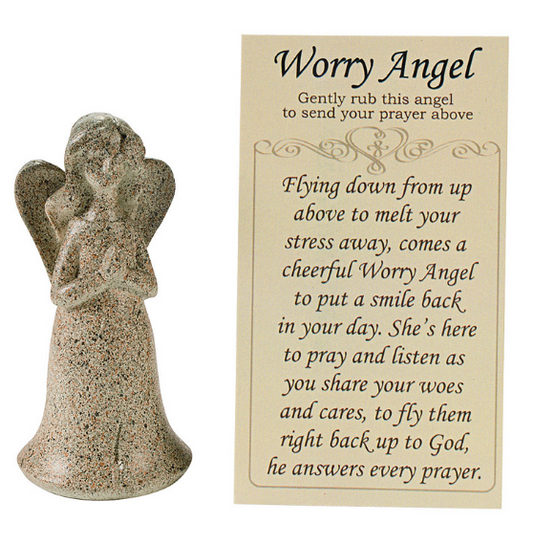 Angel with prayer card