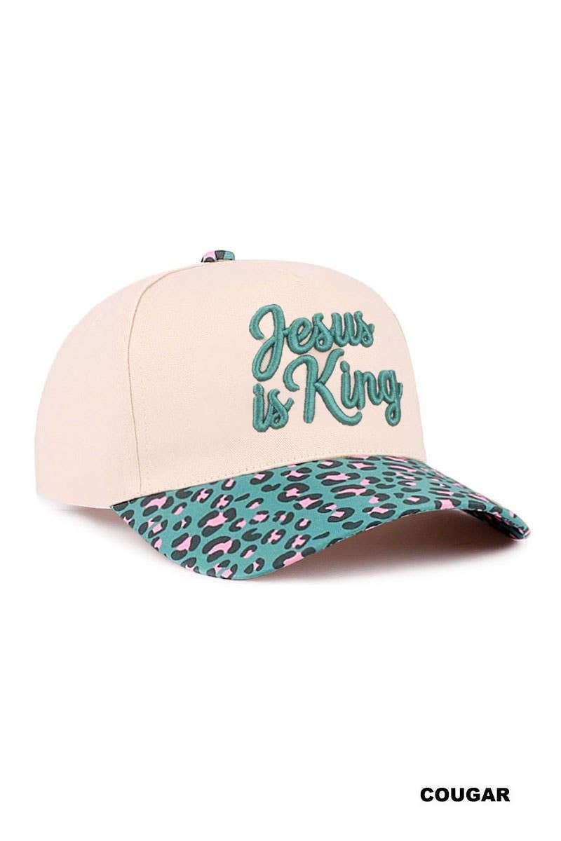 Jesus Is King Two-Tone Cotton Hat