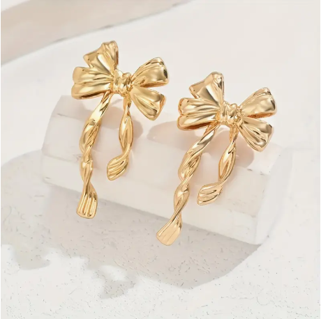 Ribbon Bow Style Earrings
