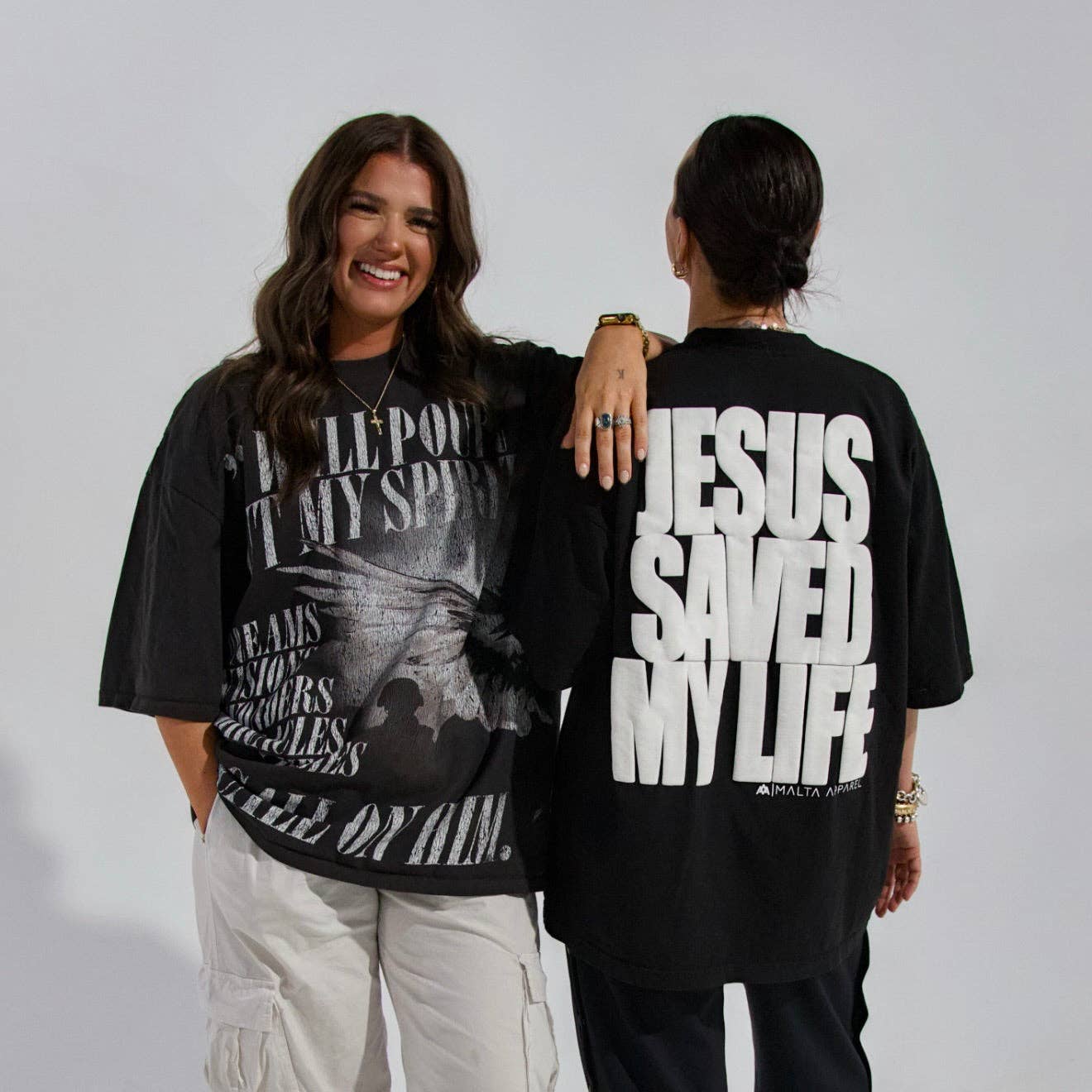 Holy Spirit Dove Wrap-Around Tee (Oversized Fit)