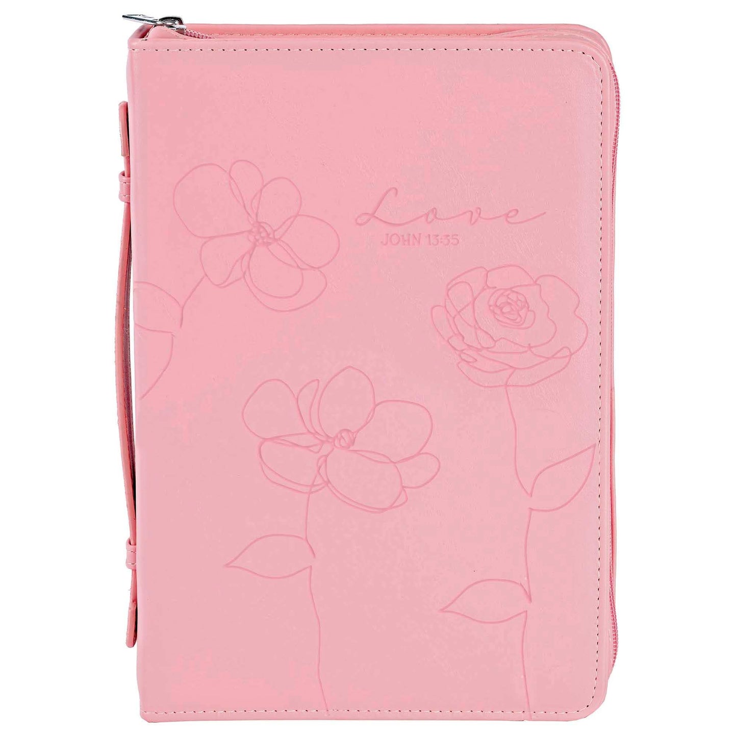 Love Floral Pink Bible Case XLarge