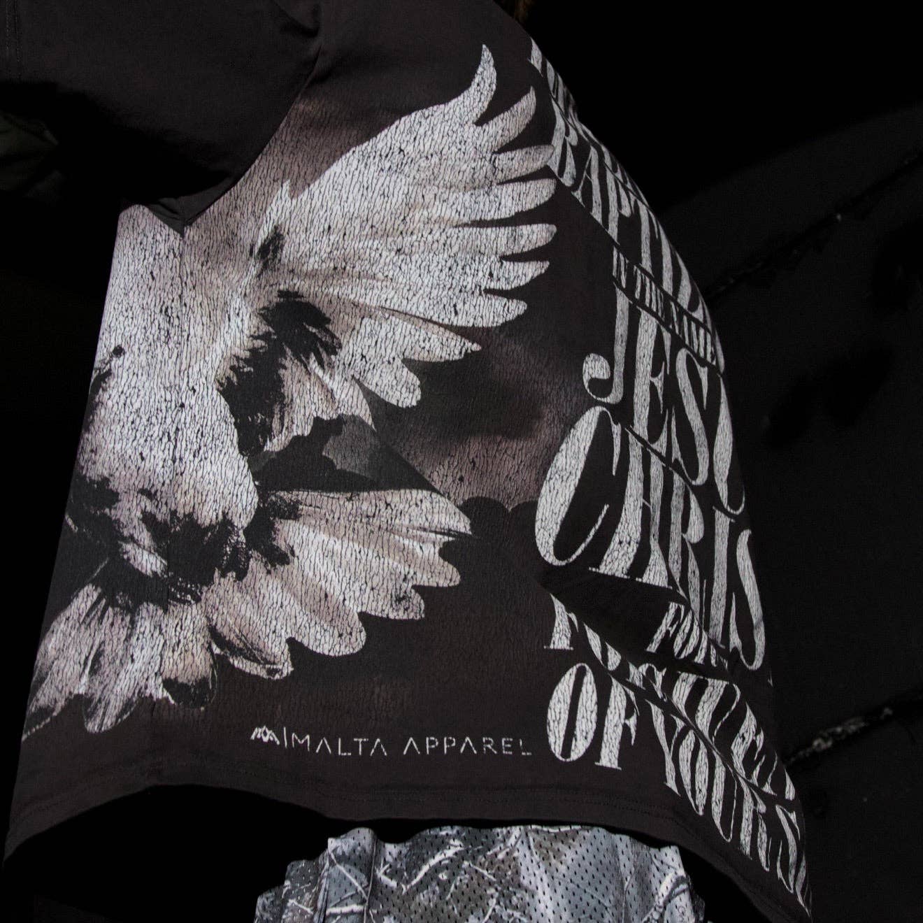 Holy Spirit Dove Wrap-Around Tee (Oversized Fit)