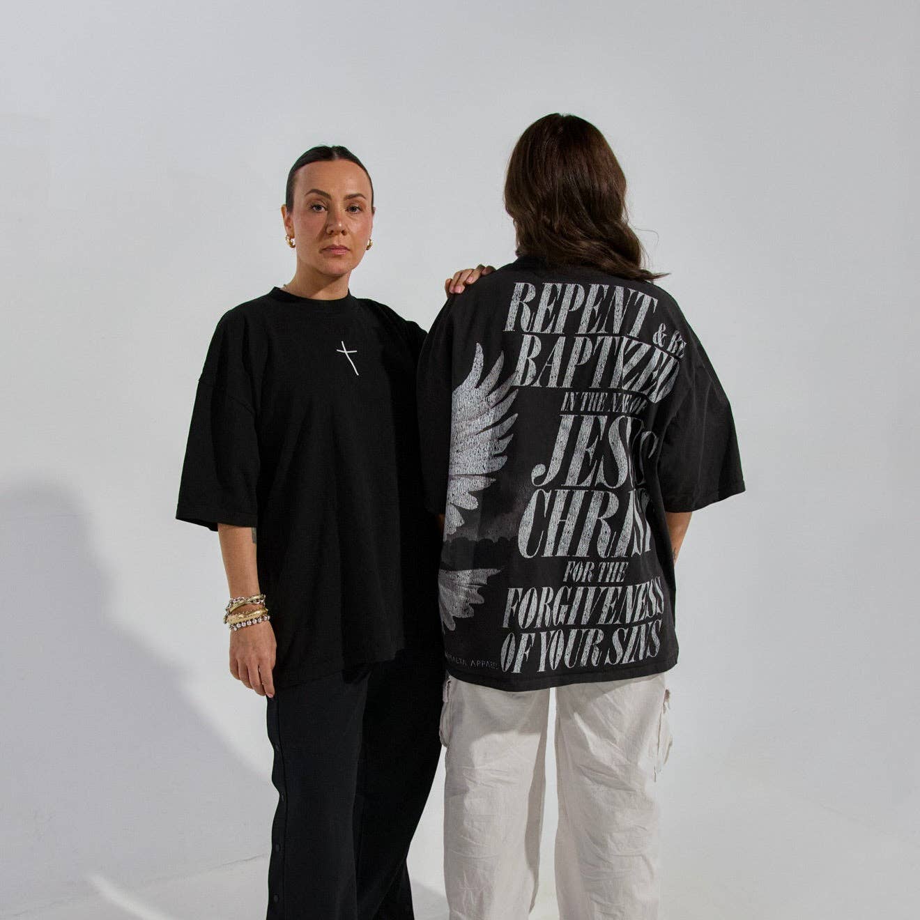 Holy Spirit Dove Wrap-Around Tee (Oversized Fit)