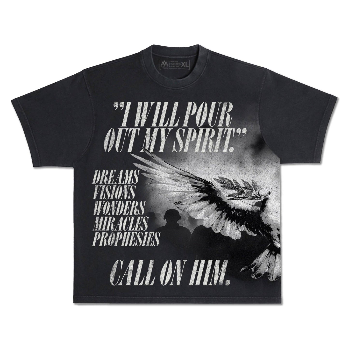 Holy Spirit Dove Wrap-Around Tee (Oversized Fit)
