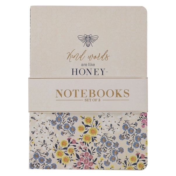 Kind Words Prov. 16:24 Notebook Set 3 Pc