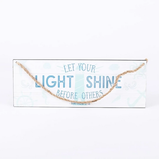 Let Your Light Shine Metal Wall Decor